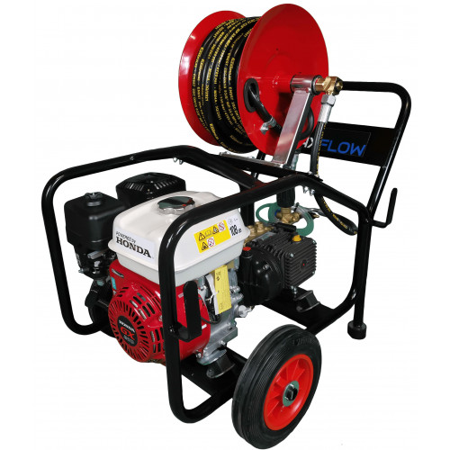 6.5 HP HONDA WASHER LW PUMP FULL FRAME, REEL 20M HOSE