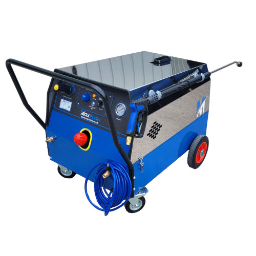 Maxflow Electric Hot Pressure Washer Timed Auto-Stop &acirc; 230v-16A 14 LPM 100 Bar (Interpump)