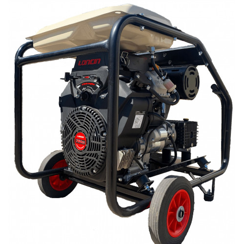 Maxflow Industrial Twin-Cylinder Pressure Washer - Loncin LC2V80FD-1 33 LPM Comet Pump Trolley Frame (Electric Start)