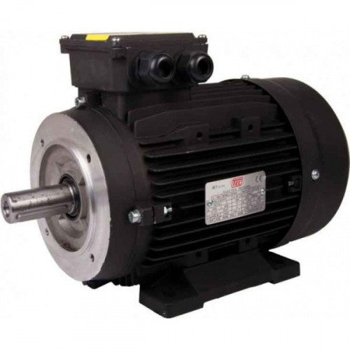 TEC 15KW-20HP IE2 Cast Iron Motor 4 Pole Solid Shaft