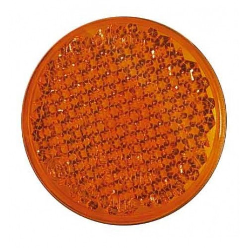 ROUND REFLECTOR  AMBER