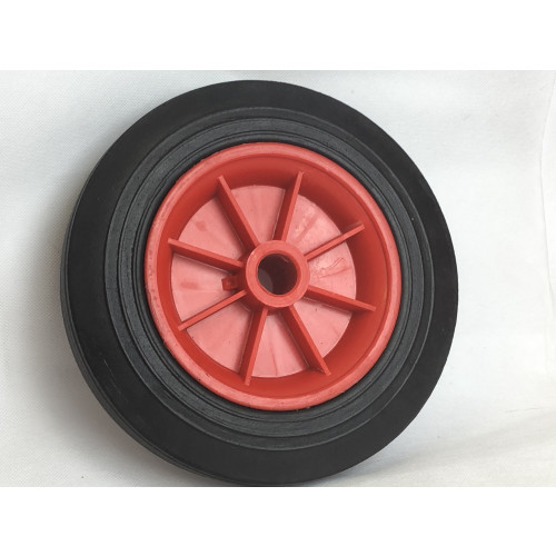 Solid Rubber Wheel [Diameter = 245mm , Width = 55mm, Axle = 25mm]
