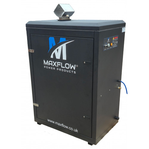 Maxflow Static Cabinet Hot Pressure Washer Timed Auto-Stop – 400v 15 LPM 200 Bar