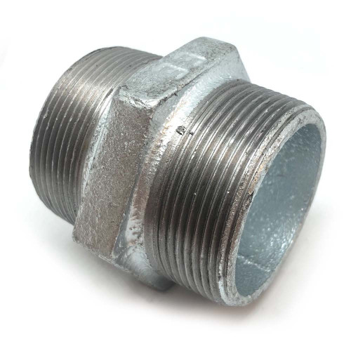 EQUAL HEXAGON NIPPLE 1 1/2" BSPT M THREAD