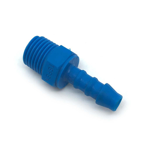 1/4" M THREAD 1/4" BARB PLASTIC HOSE TAIL