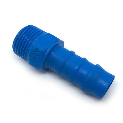 3/8" M THREAD 3/8" BARB PLASTIC HOSE TAIL