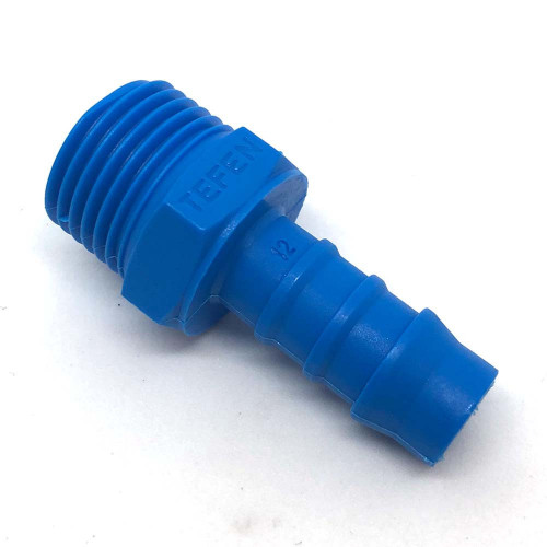 1/2" M THREAD 3/4" BARB PLASTIC HOSE TAIL