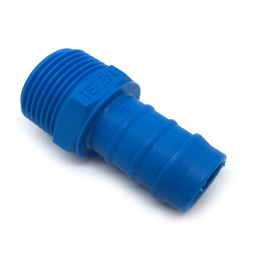 3/4" M THREAD 3/4" BARB PLASTIC HOSE TAIL