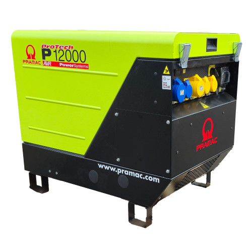 silent petrol AVR generator Pramac Maxflow 10kva