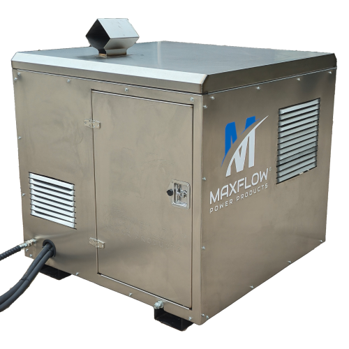Maxflow Industrial Diesel Hot Pressure Washer - Yanmar 3-Cylinder 30 LPM Skid Frame