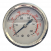 1/4" Back Fed Pressure Gauge 63mm 250 Bar