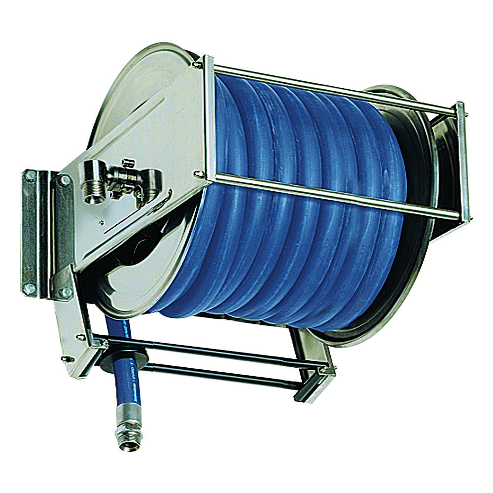 Ramex AV5000 Stainless Steel 100 Bar Auto-Rewind 30mtr -3/4 Hose Reel [No  Hose Inc.]