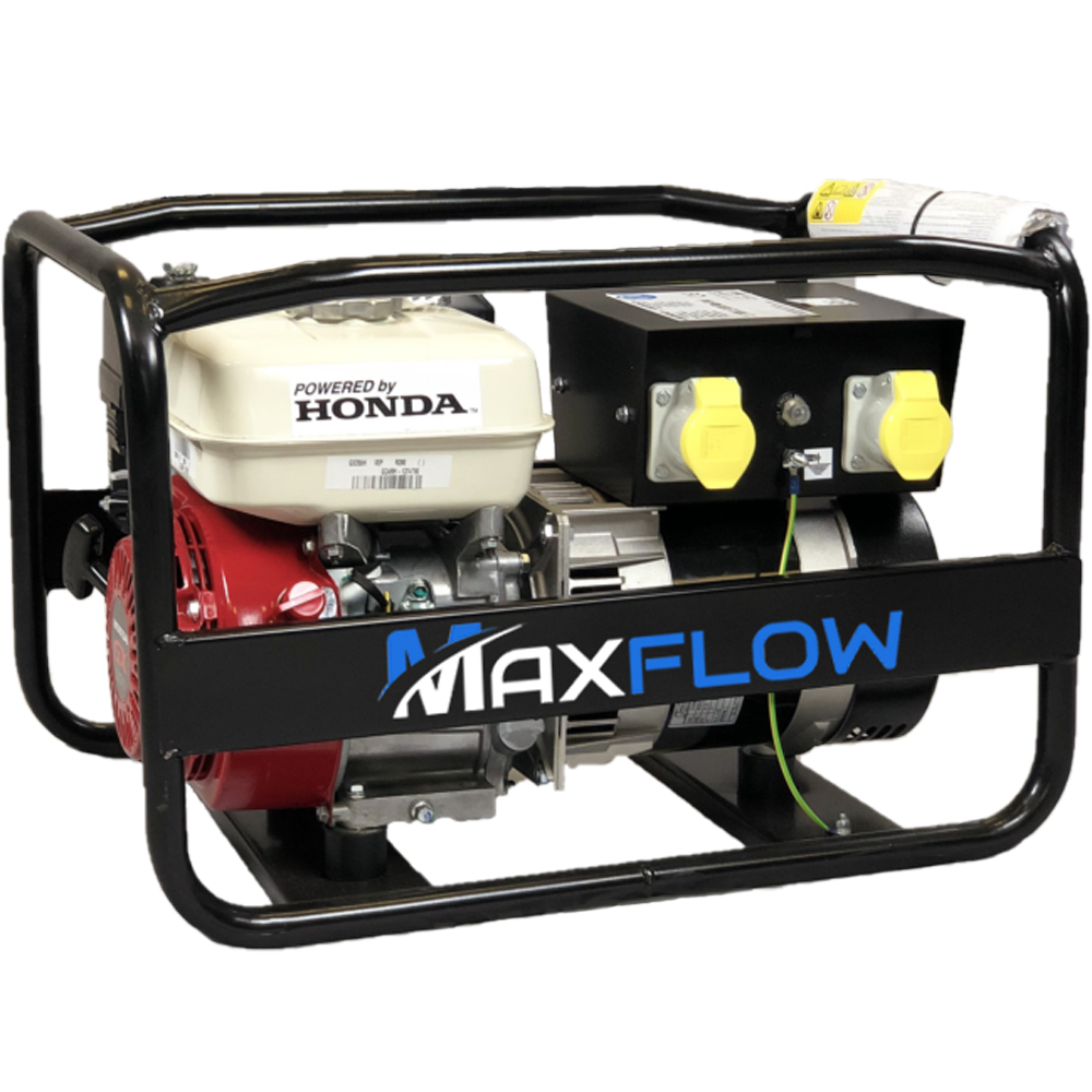Maxflow Power Products - Maxflow Industrial Petrol Generator – Honda GX200  Engine 3.5 kVA Small Frame 4 Sockets